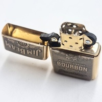 Zippo Jim Beam Windproof Pocket Lighter Refillable Metal Collectible Lighter