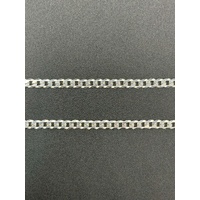 Unisex 925 Sterling Silver Curb Link Necklace