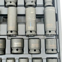 AuzGrip A84617 34pc 6 Point 1/2 Inch Drive Impact Socket Set Deep and Standard