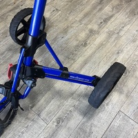 Clicgear Model 3.5+ Blue Foldable 3 Wheel Golf Push Cart Buggy