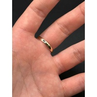 Unisex 9ct Yellow Gold Plain Wedding Band Ring