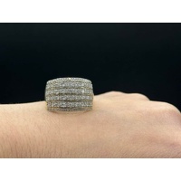 Ladies 9ct Yellow Gold Diamond Cluster Ring