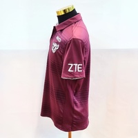 2017 Manly Warringah Sea Eagles NRL Media Polo Shirt ISC Maroon Size M Gym Sport