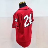 Home Run Bears Baseball Team Jersey Red #24 Strikers Norths Australia