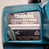 Makita DHS680 165mm Cordless Circular Saw Skin Only Brushless 18V LXT Power Tool