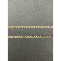 Unisex 9ct Yellow Gold Figaro Link Necklace