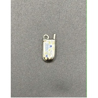 Ladies 925 Sterling Silver Flip Cell Phone Charm 