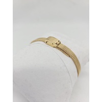 GUESS Ladies Watch Gold Tone Stainless Steel Mesh Band Champagne GW0400L2