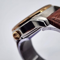 Thomas Earnshaw Longitude Automatic Skeleton Watch Brown Leather Band