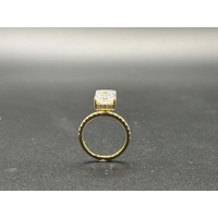 Ladies 18ct Yellow Gold Lab Grown Diamond Ring