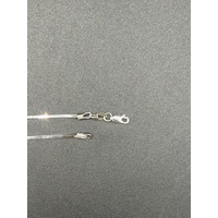  Ladies 9ct White Gold Snake Link Necklace