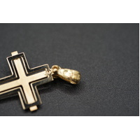  Unisex 9ct Yellow Gold Religious Cross Pendant
