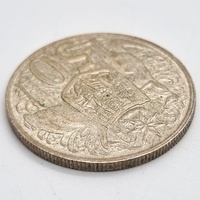 1966 Australia Round 50 Cent Coin Royal Australian Mint 80% Silver
