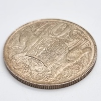 1966 Australia Round 50 Cent Coin Royal Australian Mint 80% Silver