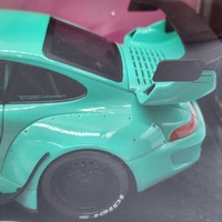 Jada Pink Slips 1:18 RWB 993 Porsche 911 Kei Kishi Turquoise Diecast Car