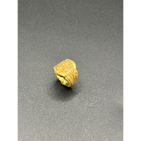 Unisex 22ct Yellow Gold Pattern Ring
