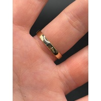 Unisex 10ct Yellow Gold Plain Wedding Band Ring