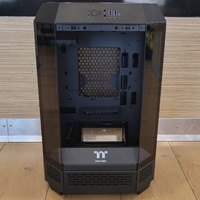 Thermaltake The Tower 300 Micro-ATX Mid Tower PC Case Black w/ 4 Cooling Fans