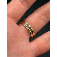 Ladies 9ct Yellow Gold Diamond Bridal Ring Set