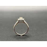 Ladies 18ct White Gold Diamond Cluster Ring