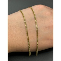 Unisex 18ct Yellow Gold Tight Curb Link Necklace