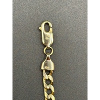 Unisex 10ct Yellow Gold Curb Link Bracelet