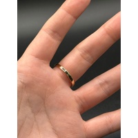 Ladies 9ct Rose Gold Diamond Ring
