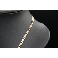 Unisex 9ct Yellow Gold Curb Link Necklace