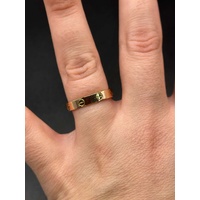 Unisex 18ct Yellow Gold Authentic Cartier Small Love Ring 