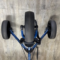 BagBoy Sidekick 3 Wheel Golf Push Cart Blue Black Foldable Caddy