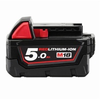 Milwaukee M18 18V RedLithium-Ion 5.0Ah Extended Capacity Battery Pack M18B5