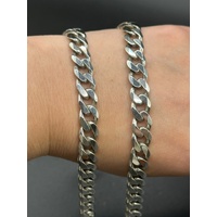 Unisex 925 Sterling Silver Curb Link Necklace