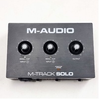 M-Audio M-Track Solo 2-Channel USB Audio Interface w/ USB Cable Phantom Power