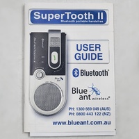 BlueAnt Supertooth II Bluetooth Portable Handsfree Car Speakerphone Wireless Kit