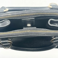 Coach Mini Surrey Carryall Black Leather Satchel Crossbody Bag with COA