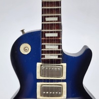 BULLDOGS Miniature Guitar Blue Black Collectible Display Model