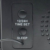 XCD XCDCLKRD2 FM Clock Radio Wireless Charging Dual Alarm