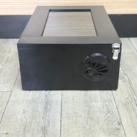 Reptile One Deluxe Timber Python Hatchling Enclosure 45x29x15cm Black