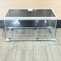 Repti Zoo Reptile Tank Terrarium with Ventilation 50x30x25cm White