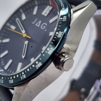 JAG Sandown J2849 Mens Watch Blue Dial Genuine Perforated Leather 5ATM