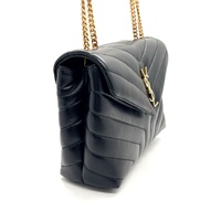 Saint Laurent YSL Small Loulou Puffer Lambskin Small Bag Black + COA