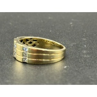 Men’s 10ct Yellow Gold Diamond Ring