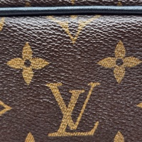 Louis Vuitton Monogram Trousse De Toilette Brown Canvas Cosmetic Bag + COA
