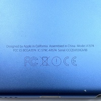 Apple iPod Touch 6th Generation 128GB Blue A1574 USB Cable Name Engraved