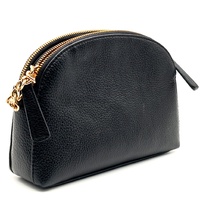 Guess Noelle Double Zip Camera Crossbody Bag Black Gold Hardware