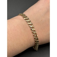 Unisex 9ct Yellow Gold Curb Link Bracelet