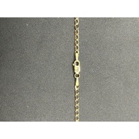 Unisex 9ct Yellow Gold Curb Link Necklace