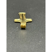 Unisex 18ct Yellow Gold Religious Cross Pendant