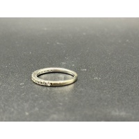 Ladies 14ct White Gold Diamond Band Ring