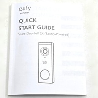 eufy T8210 2K HD Battery-Powered Video Doorbell Add-On Unit